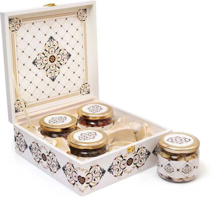 Fancy Designer Boxes with Glass Jars