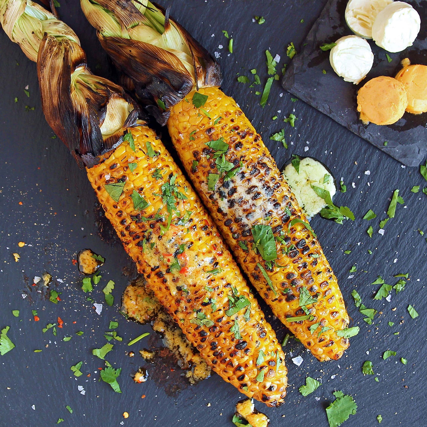 barbeque marinated sweet corn