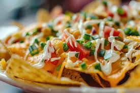 cheesy exotica loaded nachos