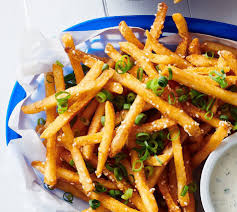 peri peri fries with cheese dip