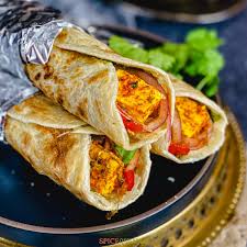 spicy paneer wrap